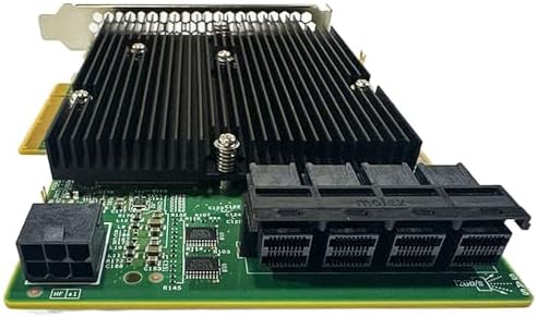 SAS HBA Card Compatible with LSI 9300-16i IT Mode PCIe SATA Expansion Card, 16-Port 12Gbps PCIe 3.0, Expander Support, HBA Controller with 4X SFF-8643 to 8482 SAS Cables for ZFS TrueNAS unRAID NAS