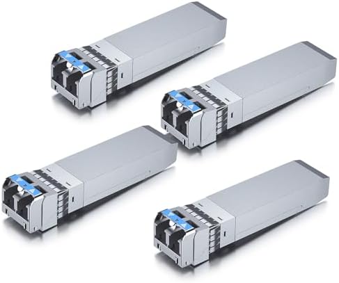 10Gtek 1000BASE-SX Gigabit SFP LC Multi-Mode Transceiver, Mini-GBIC Module for Cisco GLC-SX-MMD/GLC-SX-MM/SFP-GE-S, Ubiquiti UniFi UF-MM-1G, Meraki, Fortinet, TP-Link, 850nm, DDM, 550m, Pack of 2|B077SVS65C