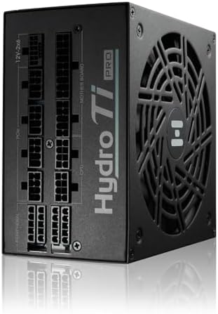 FSP Hydro Ti PRO 1000W Power Supply, 80 Plus Titanium, ATX3.1/PCIe 5.1, Full Modular, 10 Year Warranty (HTI-1000M-GEN5)|B0D467S15T