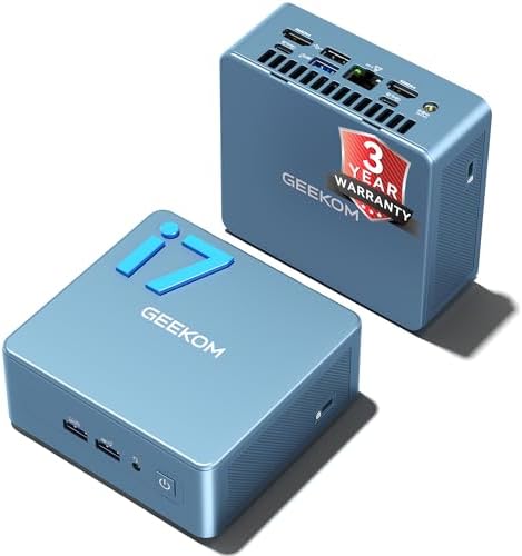 A9 Max AI Mini PC, with AMD Ryzen AI 9 HX 370 (80 Tops, Copilot+ PC, Radeon 890M, 32GB DDR5 (Not LPDDR, 2TB SSD, Win 11 Pro, WiFi 7, BT 5.4, USB4, HDMI 2.1, Dual 2.5GbE, 8K, 3-Year Warranty
