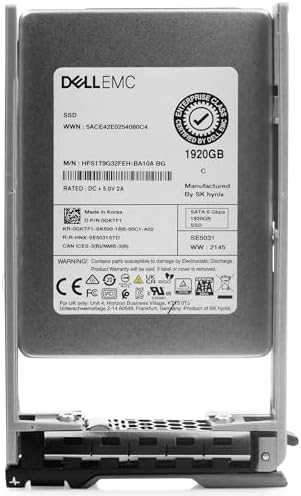 Dell 1.92TB SATA 6Gb/s 3D TLC 2.5in PowerEdge Enterprise Mixed-Use SSD for: R630, R730, R730xd, R620, R830, R720, R320, R610, R710, R720, R230, R210, R410, T110, R510 0GKTF1 GKTF1 G13