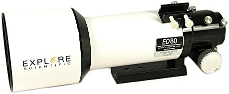 Explore Scientific ED80 Essential Series Air-Spaced Apochromatic 80mm Triplet Refractor Telescope for Astrophotography Astronomy|B00KI0C1C2