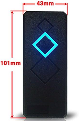 MENGQI-CONTROL 2 Door Access Control Board System 110-240V Power Supply Box North American ANSI Electric Strike Lock RFID Reader Enroll USB Reader RFID Card & Key Fobs,Phone APP Remotely Open Door