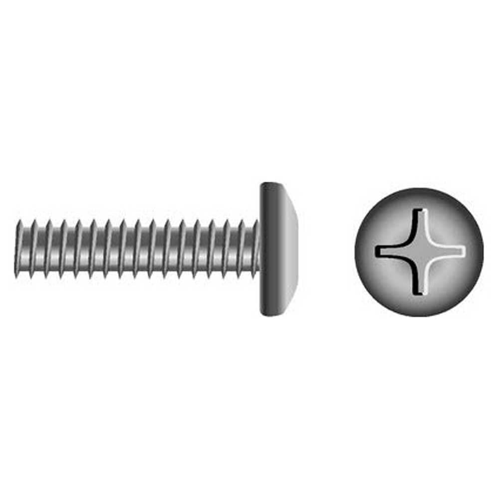 Seachoice MP0814SC Stainless Steel Phillips Machine Screw Pan Head