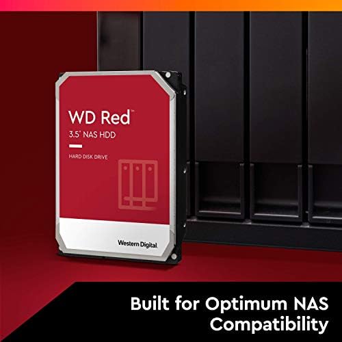 Western Digital 2TB WD NAS Internal Hard Drive HDD - 5400 RPM, SATA 6 Gb/s, SMR, 256MB Cache, 3.5" - WD20EFAX, Red|B07PGWXQCM