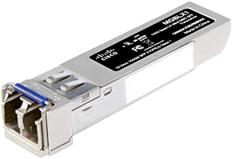 Cisco MGBLX1 SFP Transceiver, Gigabit Ethernet (GbE) 1000BASE-LX Mini-GBIC (MGBLX1)|B002N8A0LQ