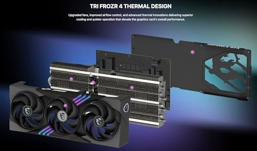 msi Gaming Trio GeForce 5090 OC 32GB GDDR7 GPU, 32GB GDDR7, PCI Express® Gen 5, Boost: 2482 MHz (Gaming & Silent Mode, Memory Bus, 512-bit. Bundle with Targus Dock Station and Backpack Alienware.