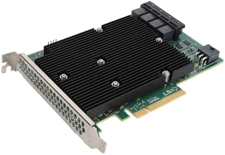 LSI SAS 9300 16I HBA Card, 12Gbps HBA RAID Controller Card with 16 SATA SAS Ports, for for Linux for VMware for Freebsd