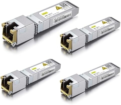 10Gtek 10GBase-T SFP+ to RJ-45 Transceiver, 10Gbe SFP+ Copper Ethernet CAT6a Module, up to 30m, for Cisco SFP-10G-T-S, Ubiquiti UniFi, Fortinet, TP-Link and More|B01KFBFL16