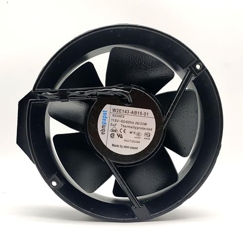 EBM W2E143-AB15-01 6208ES 115V 26/33W Full Circle All Metal Axial Fan