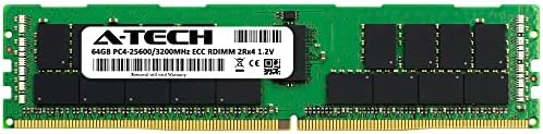 A-Tech 64GB RAM for Dell PowerEdge C4140, R450, R650, R650xs, R6515, T550, T640, XE7420, XE7440, XR11, XR12 | DDR4 3200MHz PC4-25600 ECC RDIMM 2Rx4 Registered Server Memory Upgrade