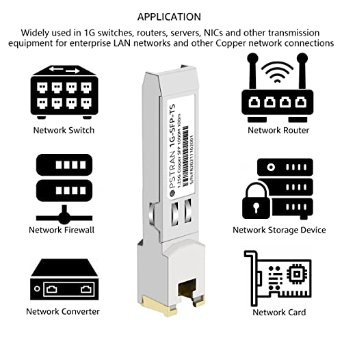 1000BASE-SX SFP Optical Transceiver Module Compatible with HPE Aruba J4858D J4858DCM JL745A Q8N53A ProCurve J4858C J4858B J4858A 850nm 550m DDM Duplex LC MMF 10pcs/Pack|B09MTS8WKP