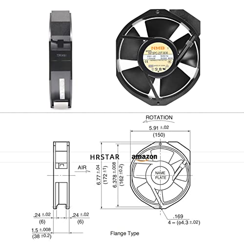 for NMB-MAT 5915PC-23T-B30 172X150X38MM 230V UPS AXIAL Cooling Fan|B07NZYNGF9