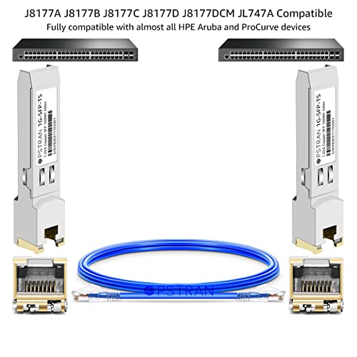 1000BASE-SX SFP Optical Transceiver Module Compatible with HPE Aruba J4858D J4858DCM JL745A Q8N53A ProCurve J4858C J4858B J4858A 850nm 550m DDM Duplex LC MMF|B09MTW3HVB