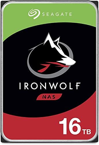 Seagate IronWolf 16TB NAS Internal Hard Drive HDD – CMR 3.5 Inch SATA 6GB/S 7200 RPM 256MB Cache for Raid Network Attached Storage, with Rescue Service (ST16000VN001)|B07SGGWYC1