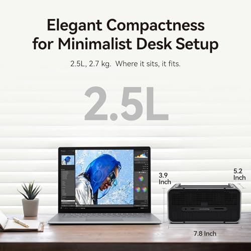 Khadas Mind Graphics Card RTX 4060 Ti Desktop GPU, 16GB GDDR6, External GPU Dock with Speakers for Laptop, Up to PCIe 4.0 x8,128 GT/s, HDMI 2.1a×2, USB4×1, Supports 4K & 8K Display via Thunderbolt 4/3