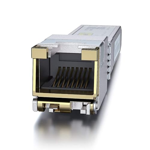 10Gtek 𝟭𝟬/𝟭𝟬𝟬/𝟭𝟬𝟬𝟬𝗕𝗮𝘀𝗲-𝗧 𝗖𝗼𝗽𝗽𝗲𝗿 𝗦𝗙𝗣, Auto-Negotiation SFP to RJ45 Mini-GBIC Transceiver or Cisco GLC-T(10/100/1000)/SFP-GE-T(10/100/1000) Pack of 2|B09NNMP934