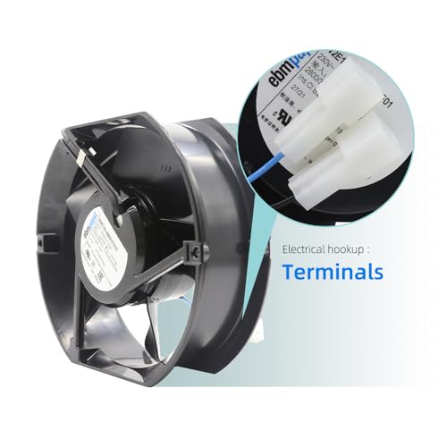 W2E143-AB09-01/F01 2-Wire AC 230V 0.12A 24/30W 172x150x51mm Cooling Fan