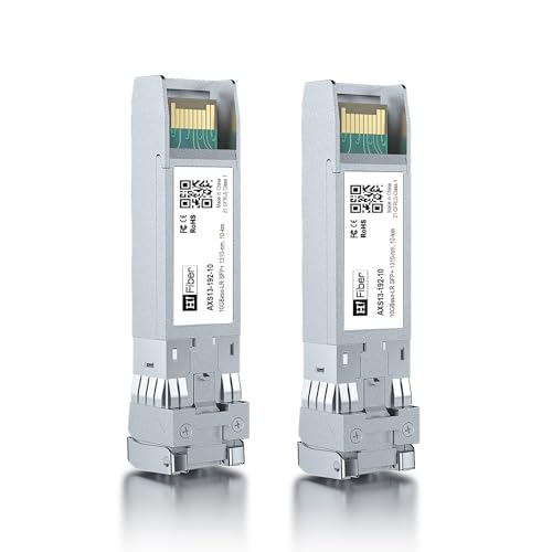 H!Fiber 10Gb SFP+ RJ45 Transceiver, 10Gbase-T SFP+ Ethernet Module Support 10G/5G/2.5G/1.25G, Compatible with Cisco SFP-10G-T-S, Ubiquiti UF-RJ45-10G, UniFi, Meraki,MikroTik,Supermicro and More, 30m|B06XQBFHNL