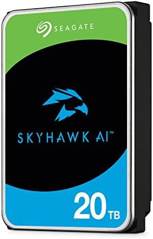 Seagate Skyhawk AI 16TB Video Internal Hard Drive HDD – 3.5 Inch SATA 6Gb/s 512MB Cache for DVR NVR Security Camera System with Drive Health Management and in-House Rescue Services (ST16000VE004)|B0DG3JB7G5
