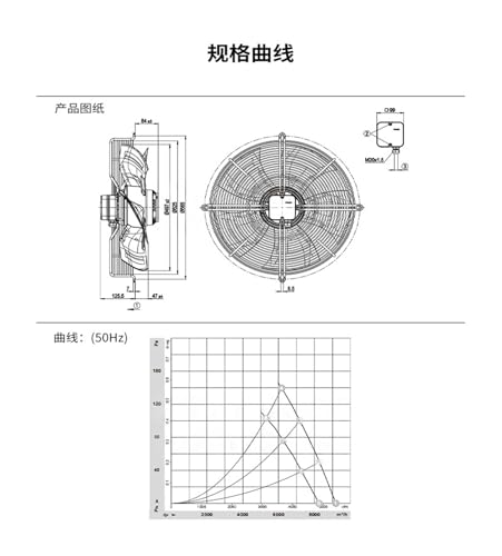Axial Fan S4D500-AM01-03 380V Cooling Fan EBMPAPST