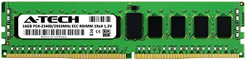 A-Tech 16GB RAM for Dell PowerEdge FC830, T550 | DDR4 2933MHz PC4-23400 ECC RDIMM 1Rx4 Registered Server Memory Upgrade