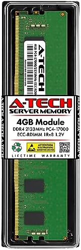 A-Tech 8GB Kit (2x4GB) DDR4 2133MHz PC4-17000 ECC RDIMM 1Rx8 Single Rank 1.2V ECC Registered DIMM 288-Pin Server & Workstation RAM Memory Upgrade Modules (A-Tech Enterprise Series)|B0DYKYPT2W