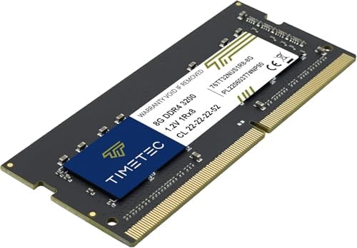Timetec 16GB DDR4 3200MHz (or 2933MHz or 2666MHz PC4-25600 Non-ECC Unbuffered 1.2V CL22 2Rx8 Dual Rank 260 Pin SODIMM Laptop Notebook PC Computer Memory RAM Module Upgrade