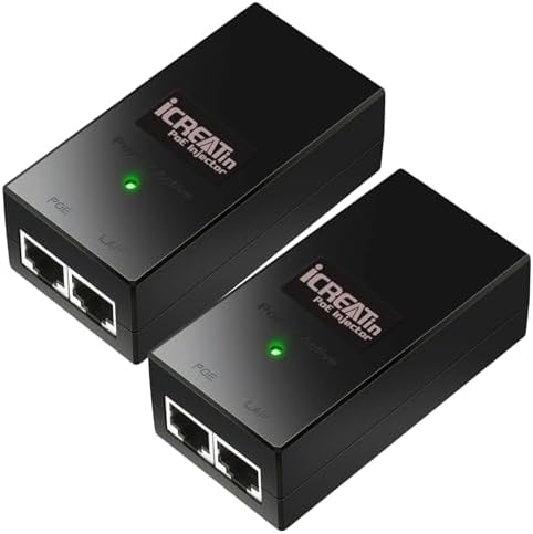 Gigabit POE Injector Adapter, IEEE 802.3af Compliant, 10/100/1000Mbps RJ45, up to 328 ft, Compatible with TL-POE150S, TPE-113GI|B09BFBM6PQ