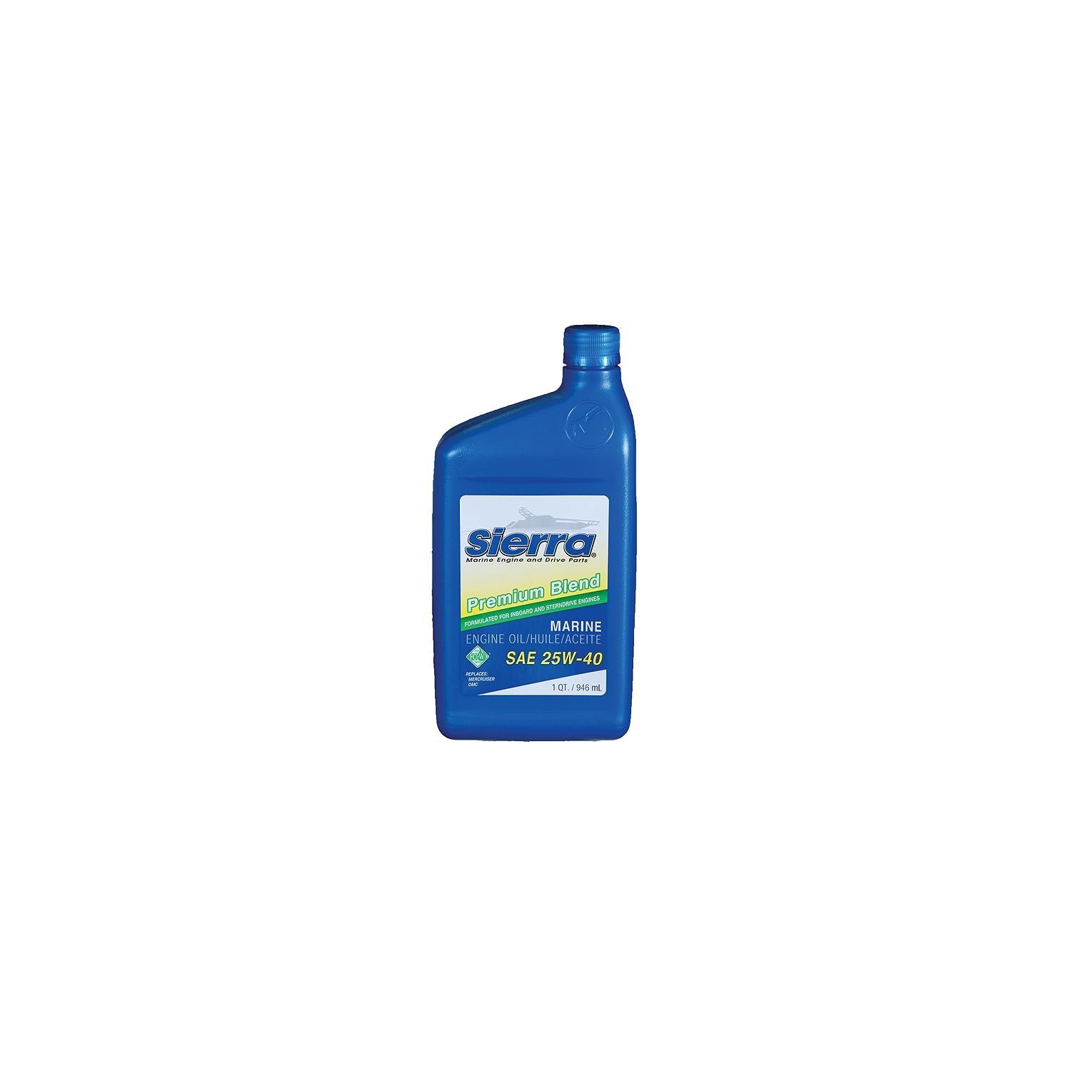 Sierra 18-9400-2 Oil-25W40 FCW I/O-I/B, Qt.