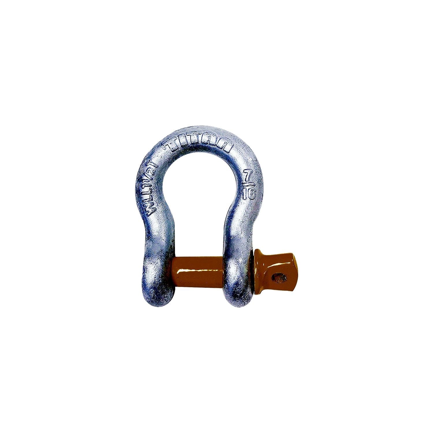 Titan Chain 10319061 Hot Galvanized Bow Shackle, 1-3/8"