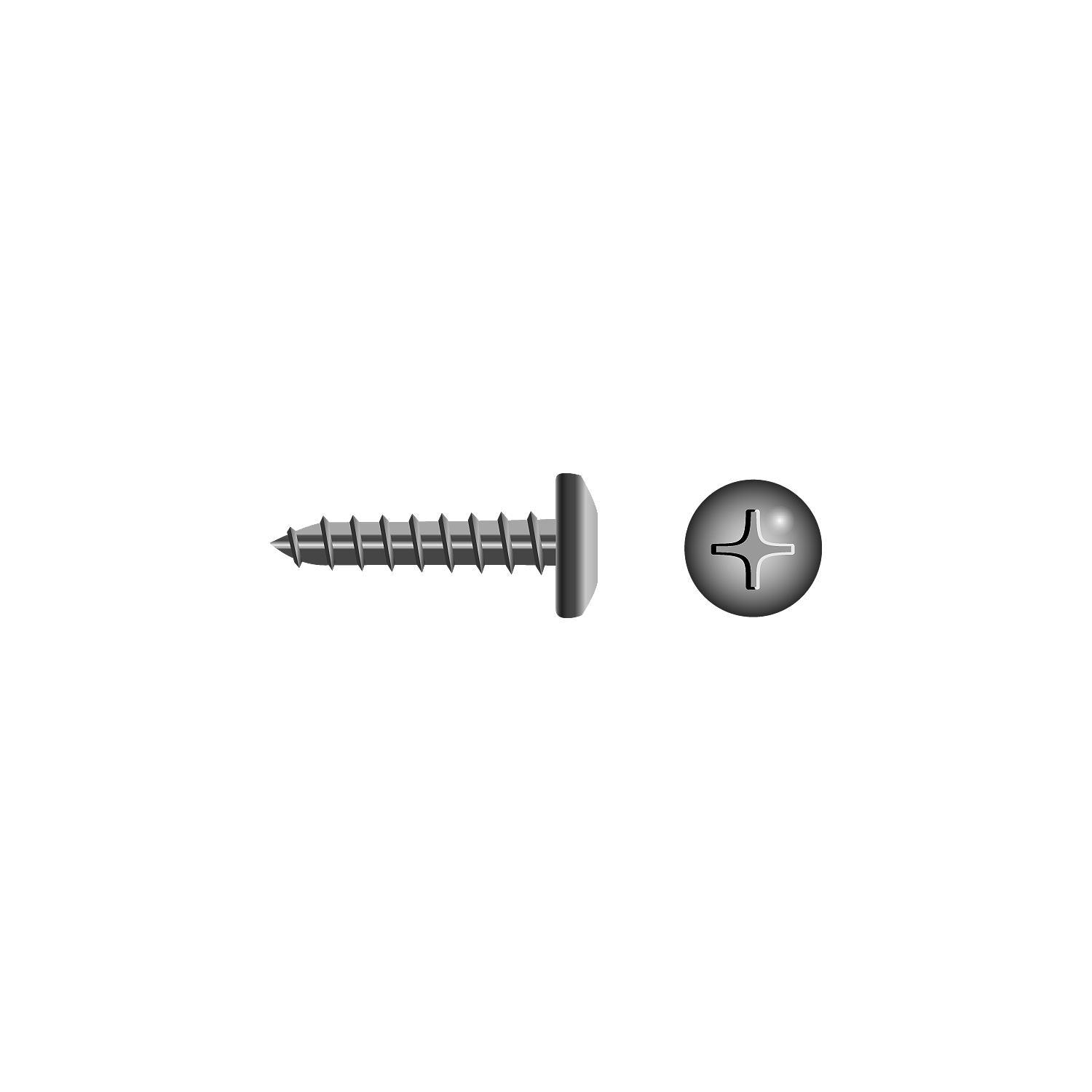 Seachoice MP0567SC 59588 Stainless Steel Phillips Tapping Screw Pan Head