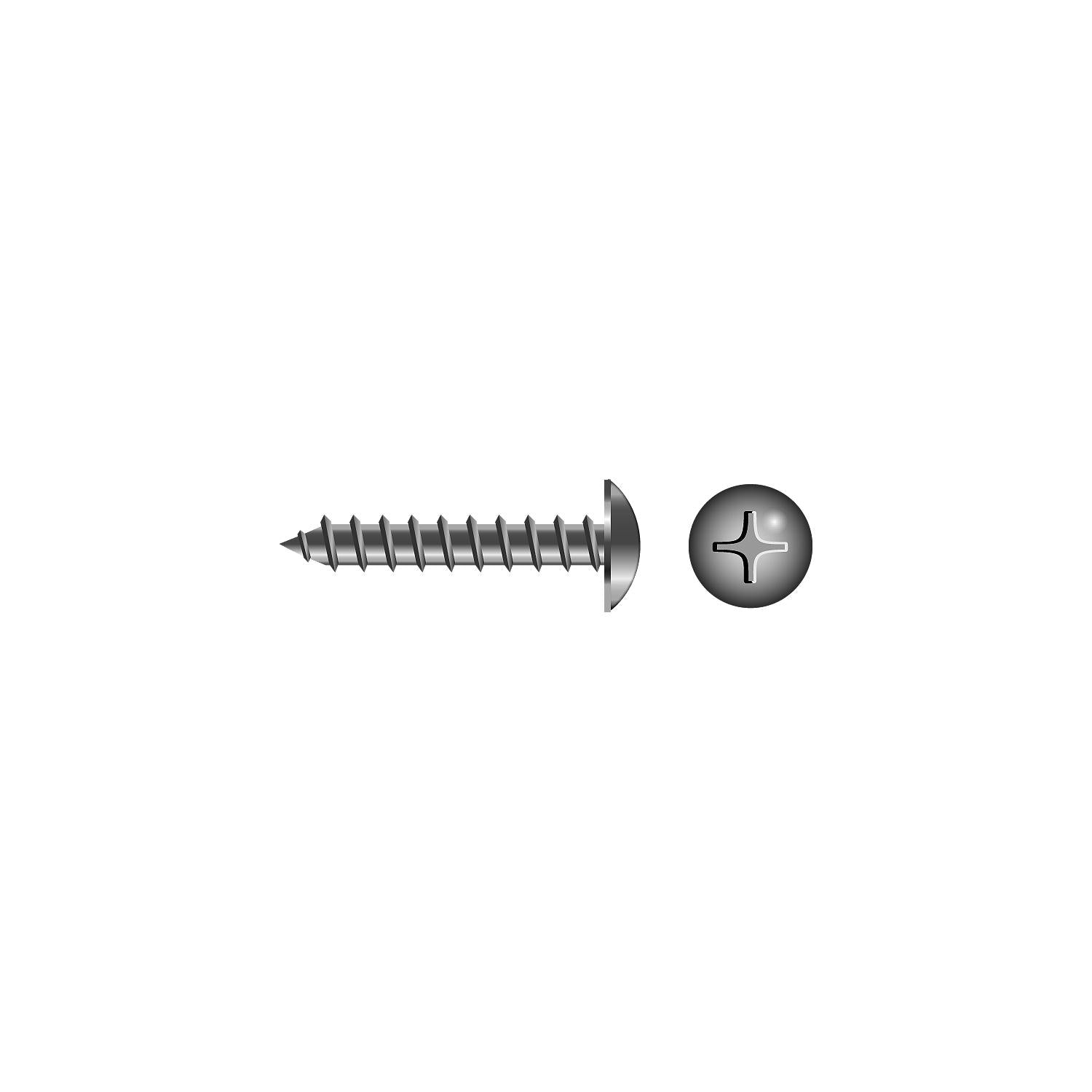 Seachoice SC0665 Phillips Tapping Screw Truss Head #10 x 2"