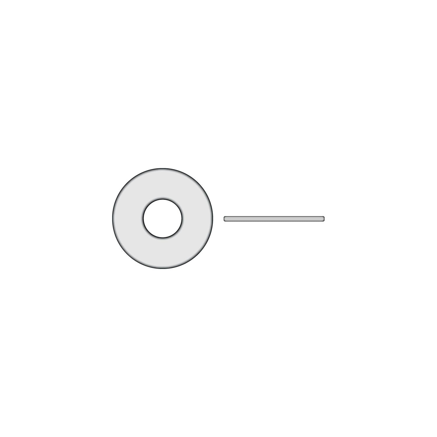 Seachoice SC2974 Nylon Flat Washer #8, 0.32" Thick, OD 3/8"