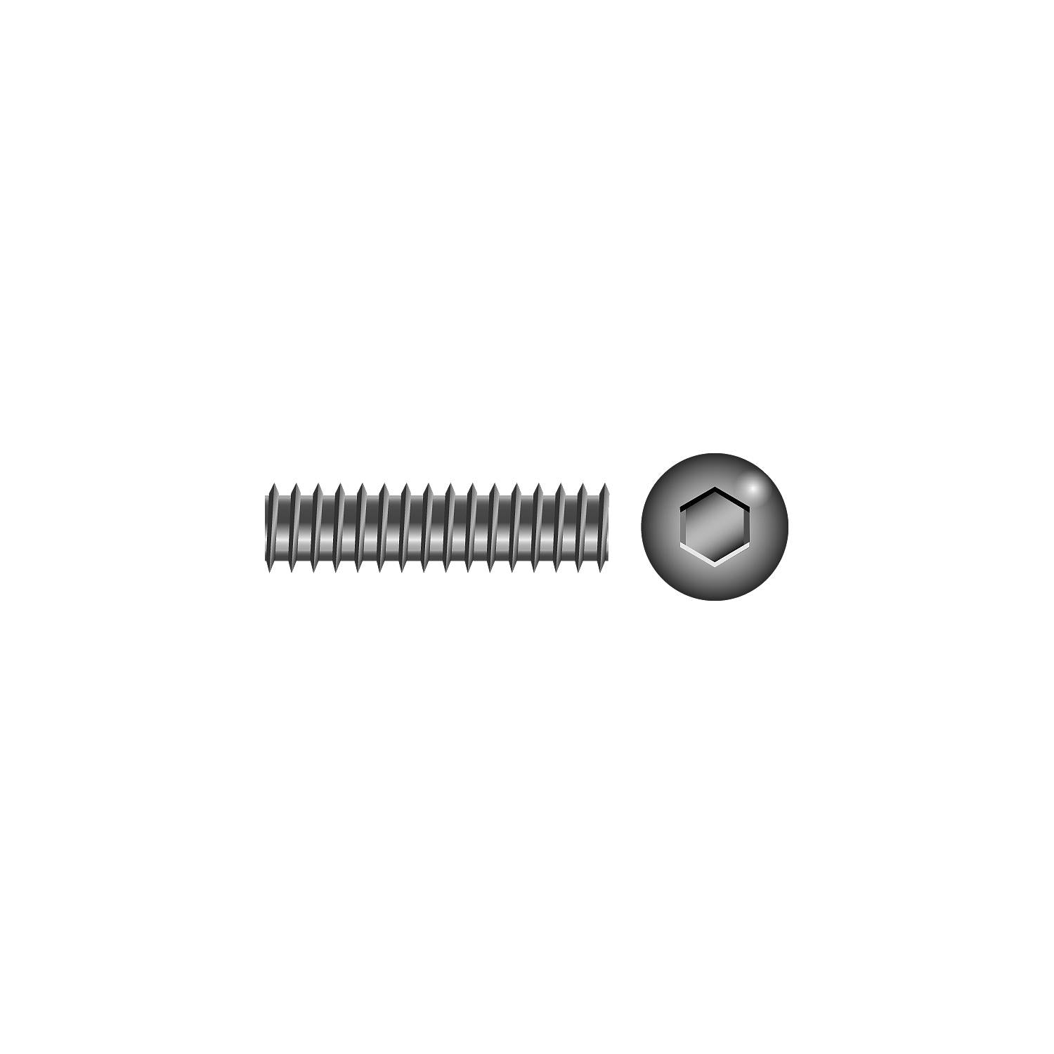 Seachoice SC1473 Socket Set Screw 1/4"-20 x 1/4"