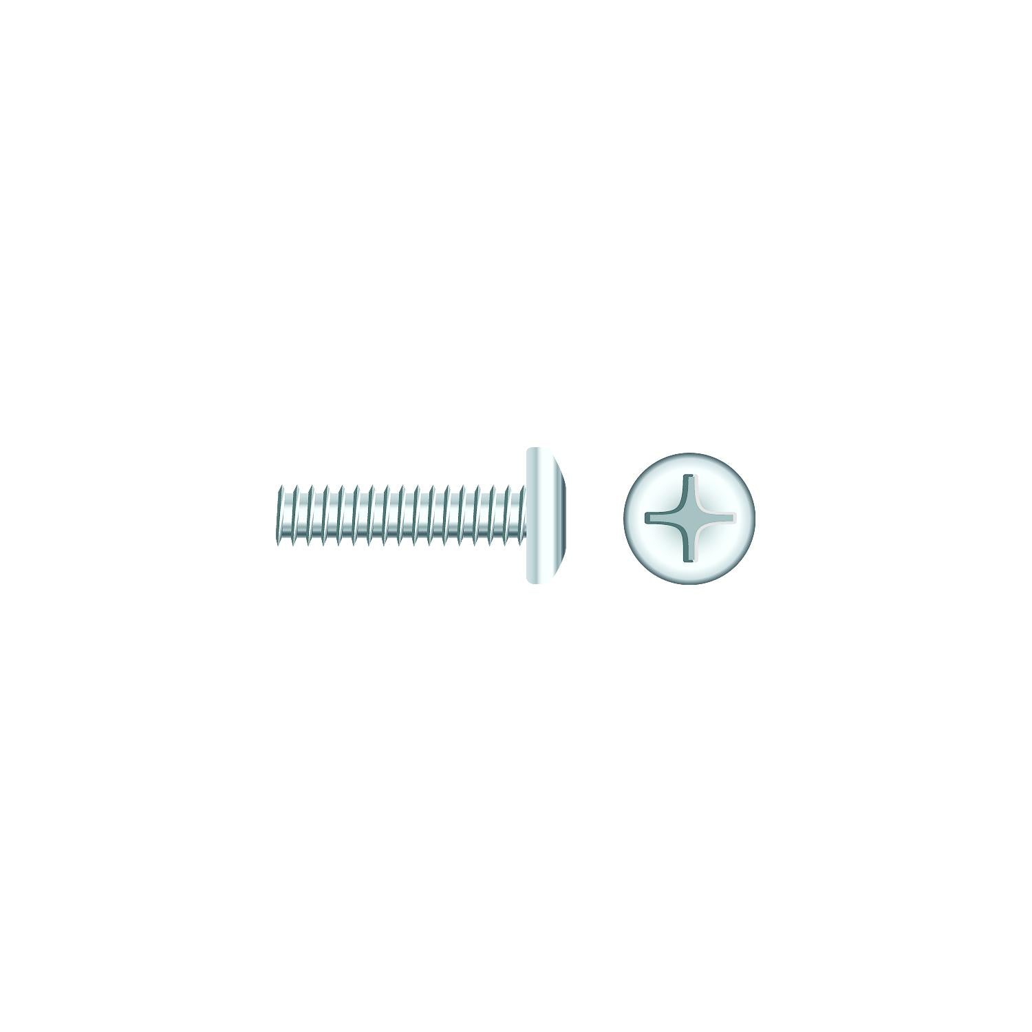 Seachoice SC829CH 01814 Chrome Plated SS Phillips Machine Screws Pan Head, 1/4-20 x 2"