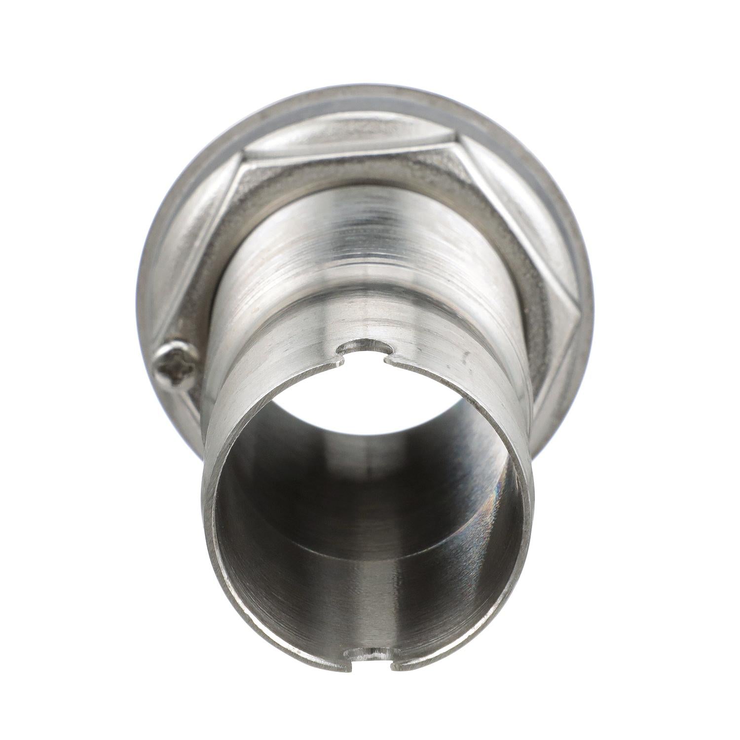 Seachoice 50-18621 Mega-Flow Dripless Thru Hull Fitting, 316 SS, Fits 1-1/8" Hose, 1-1/2" Max Hull
