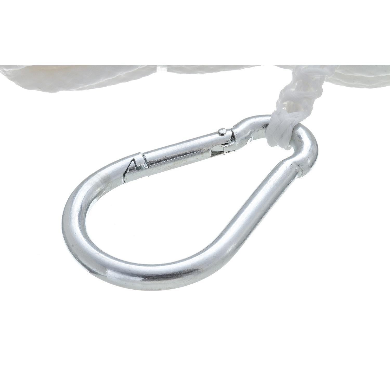 Seachoice 40201 Hollow Braid Polypropylene Anchor Line, White, 1/4" x 50'