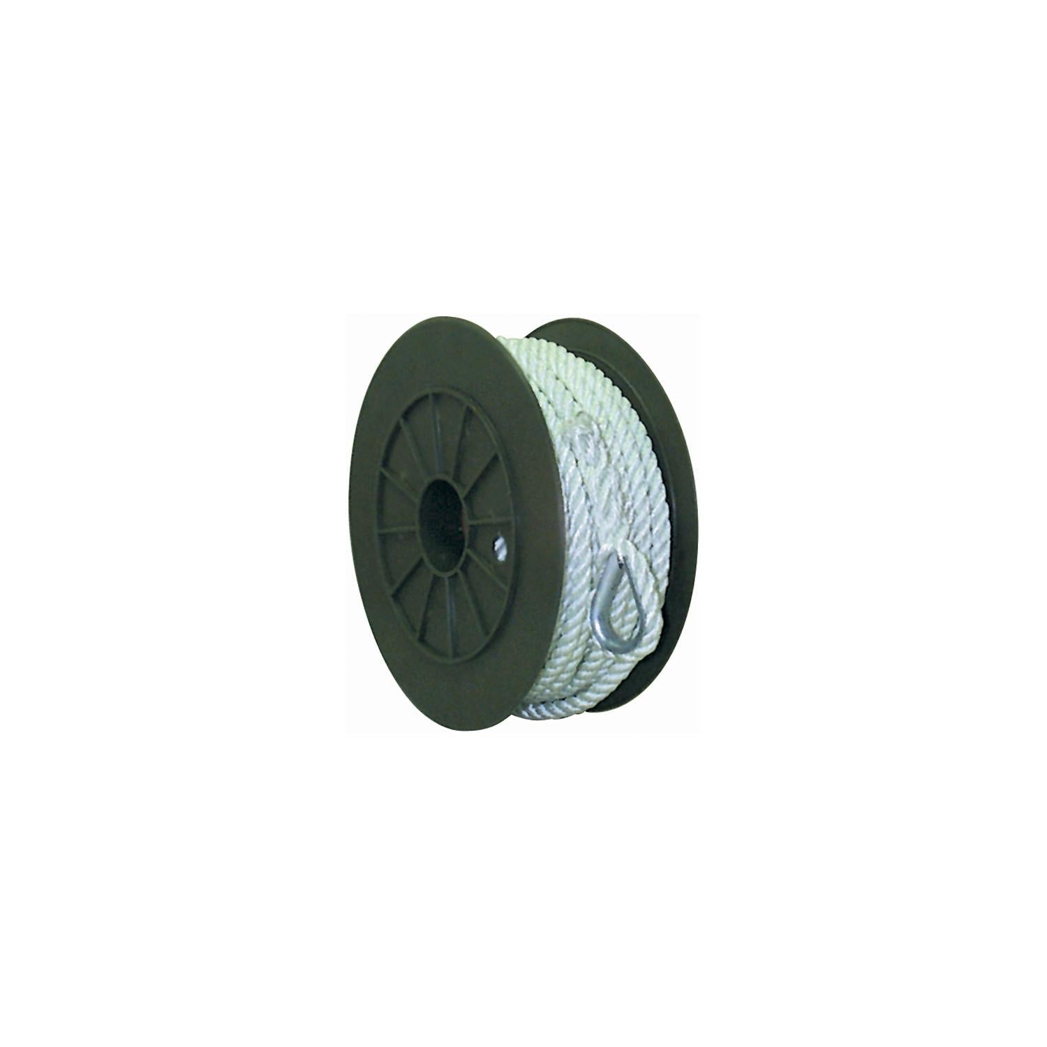 Seachoice 40721 3-Strand Twisted Nylon Anchor Line White, 3/8" x 150