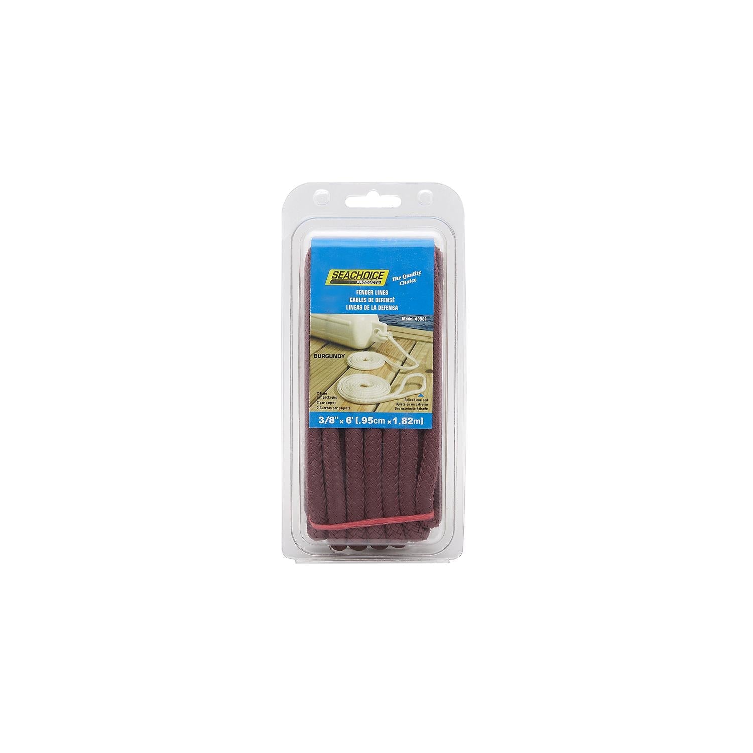 Seachoice Double Braided Nylon Fender Line (2 Per Pack)
