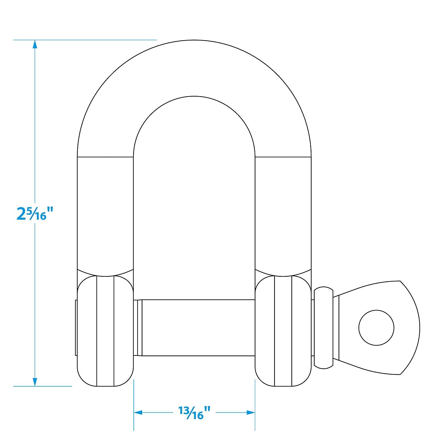 Seachoice Stainless Steel "D" Anchor Shackle