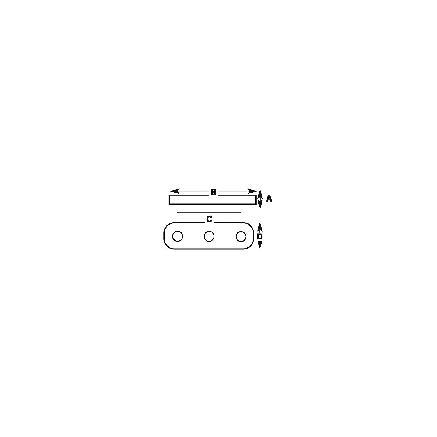 Seachoice 55021 Light-Duty Axle U-Bolt Plate