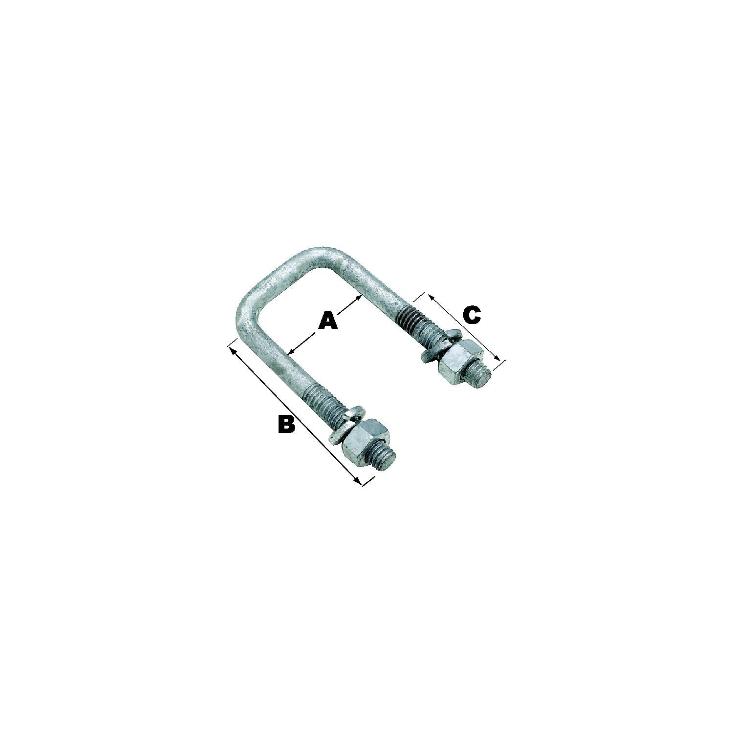 Seachoice 57230 Sq U-Bolt-3 1/16X4 5/16-(Bulk