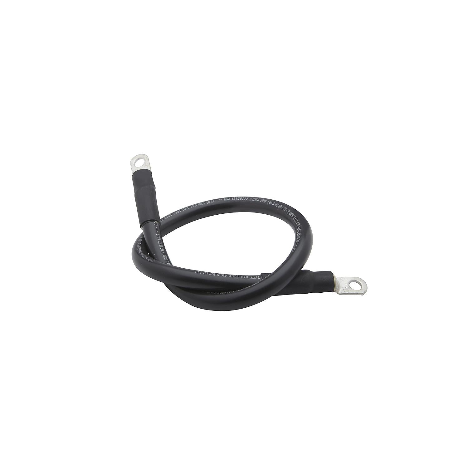 Seachoice 63001 Tinned Copper Battery Assembly, 2 AWG, Black, 2'