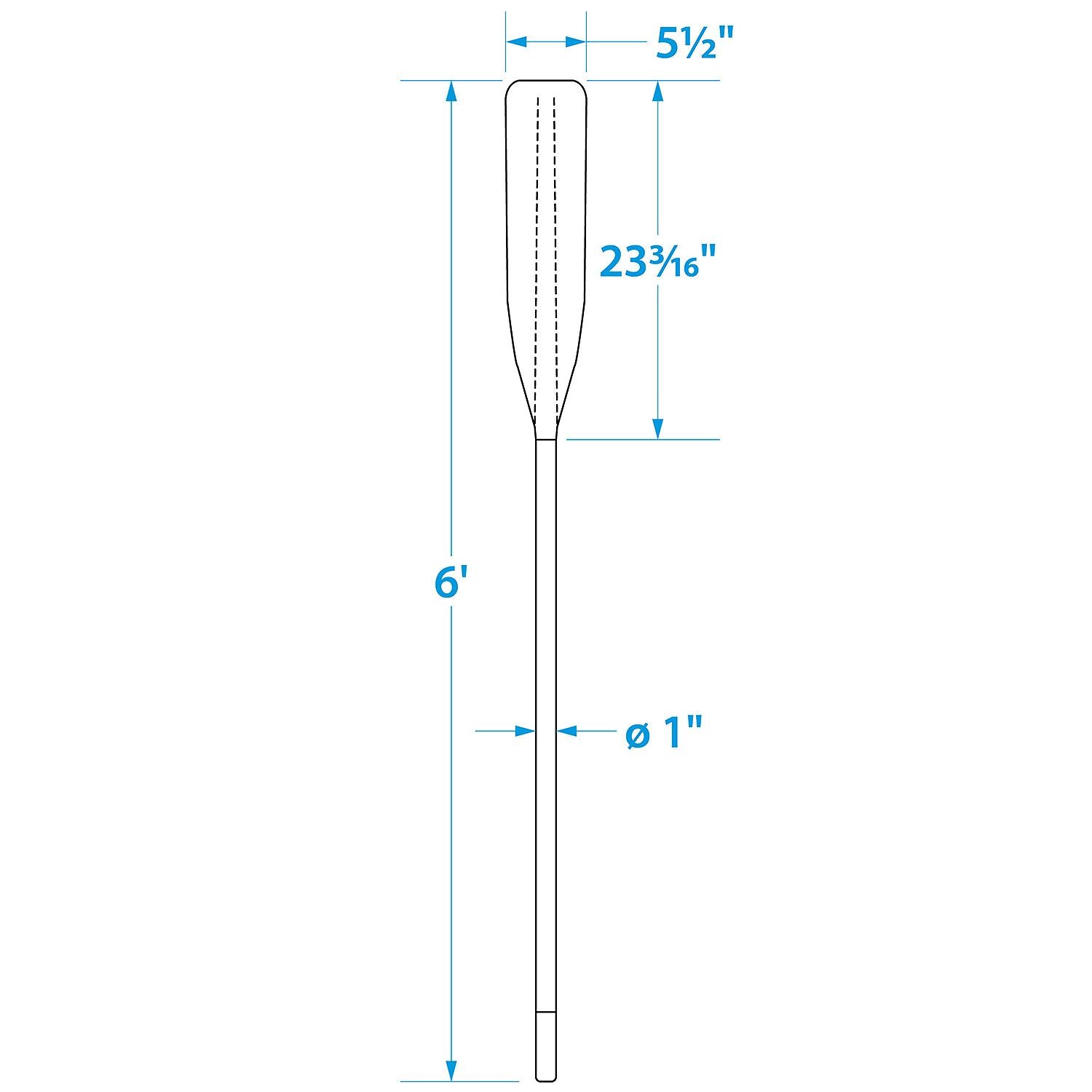 Seachoice 71131 Synthetic Oar, 6'