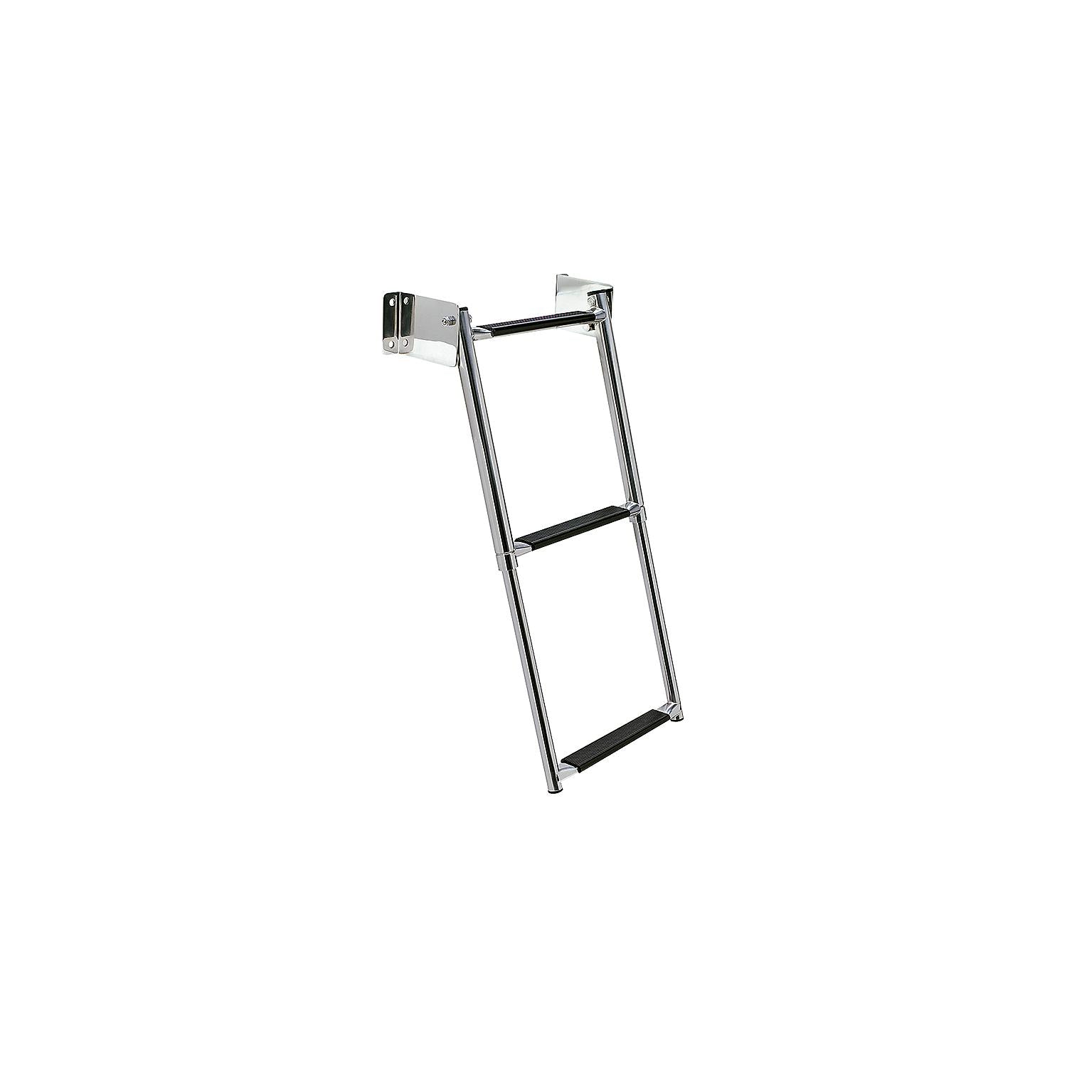 Seachoice 71231 Telescoping Transom Mount Stainless Steel 4-Step Ladder
