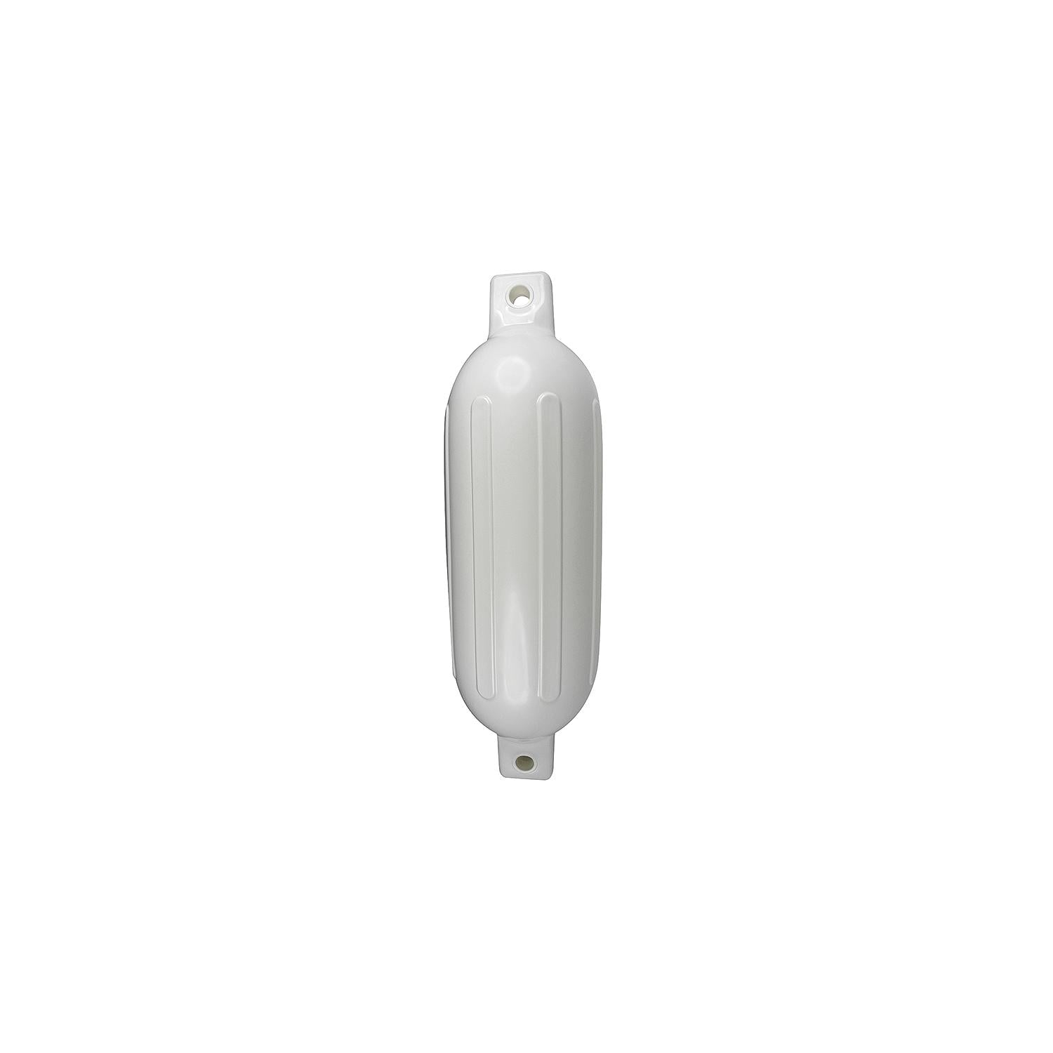 Seachoice DE79271S 79031 Twin Eye Ribbed Fender, White, 8.5 x 27"