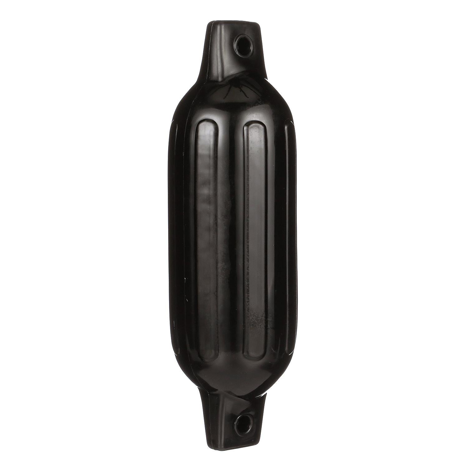Seachoice DE79166S 79041 Twin Eye Ribbed Fender, Black, 4.5 x 16"