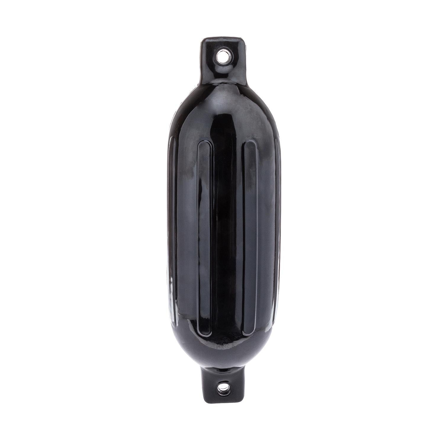 Seachoice DE79236S 79061 Twin Eye Ribbed Fender, Black, 6.5 x 23"