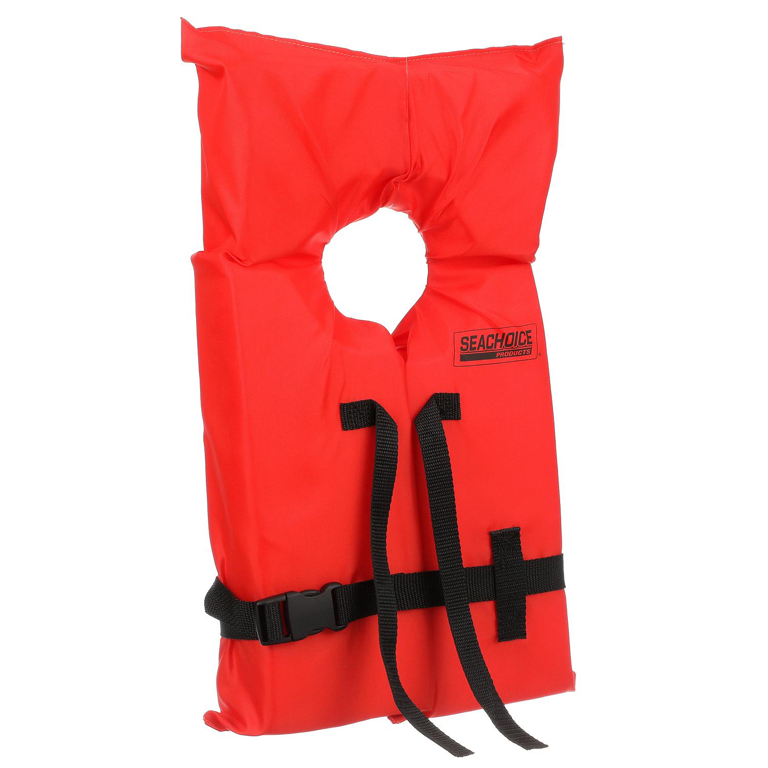 Seachoice EPE1120AK1O-85560 Type II Life Vest Youth, Orange